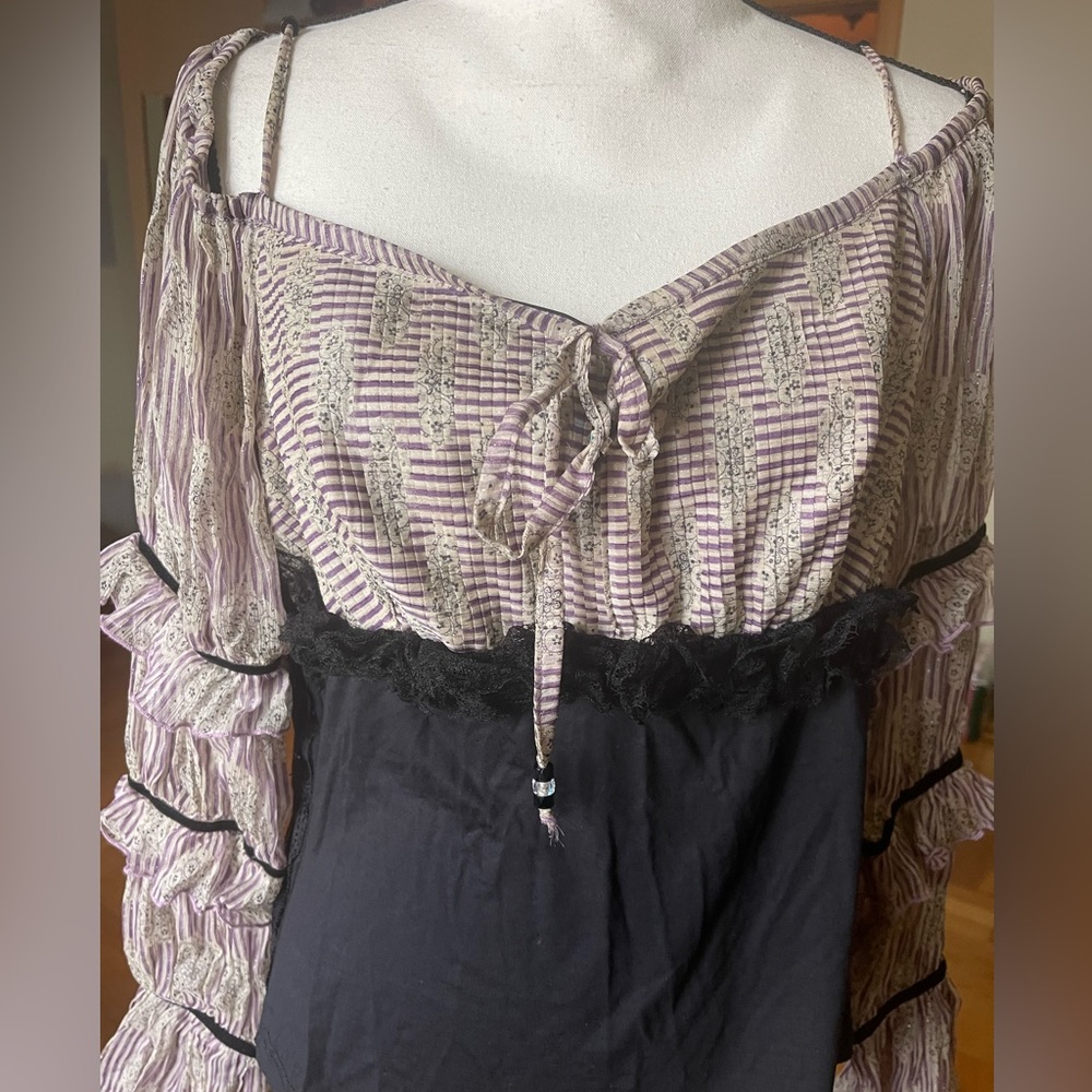Jiki Monte Carlo IkiTo women’s off the shoulder top blouse Sz 10 Fabulous!